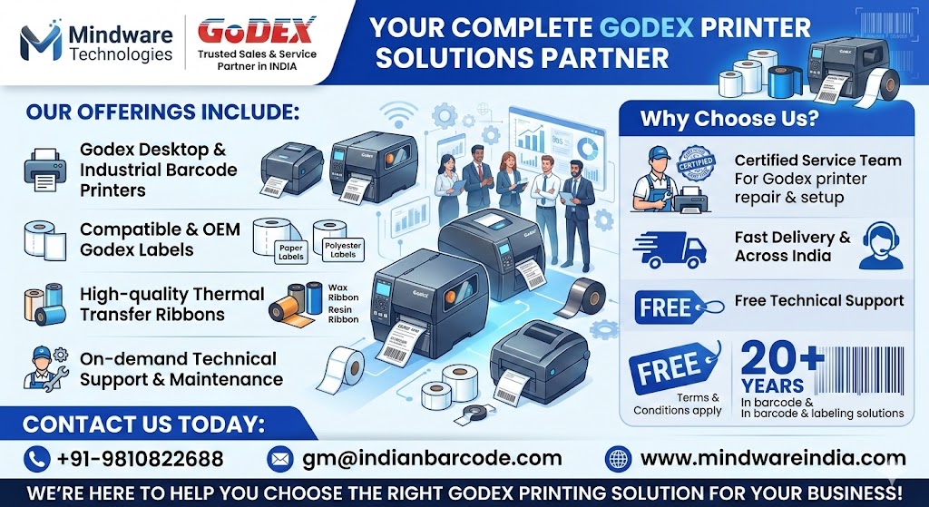 Indias Reliable Partner for Godex Printers and Consumables