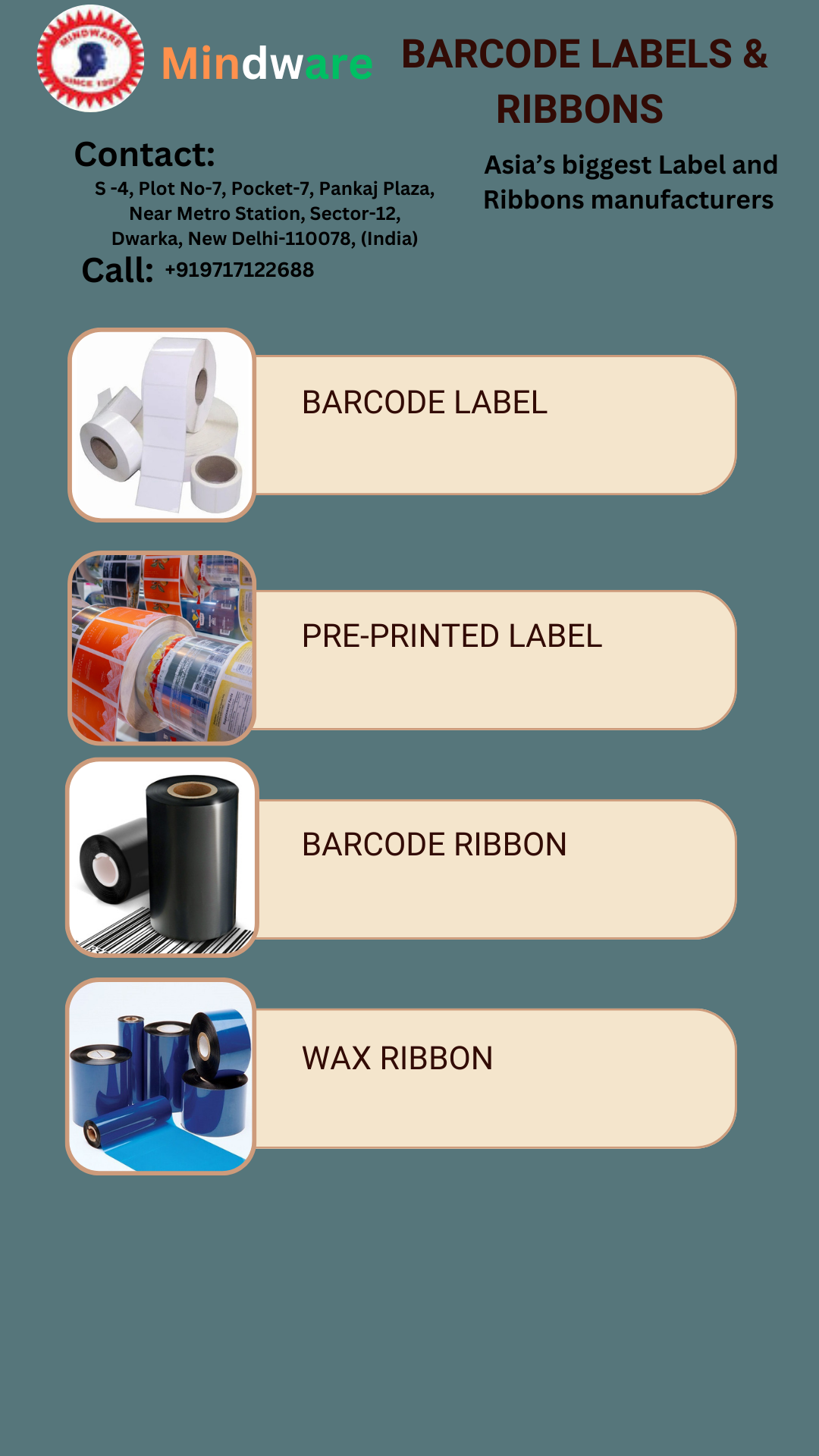 Barcode Labels & Thermal Transfer Ribbons